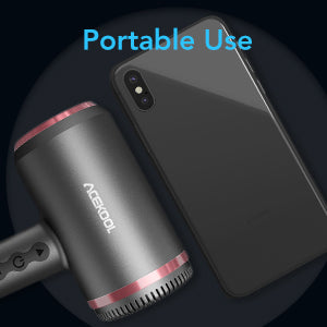 ACEKOOL Travel Hair Dryer HB1 LED Display 1500W Compact Hairdryer ACEKOOL Travel Hair Dryer HB1 LED Display 1500W Compact Hairdryer