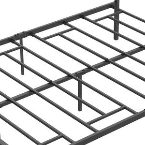 IDEALHOUSE Metal Platform Bed Frame with Sturdy Steel Bed Slats
