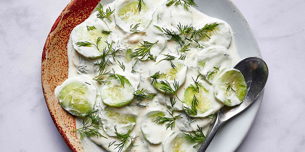 Quick Recipes to Enjoy the World Vegetarian Day - Mizeria (Polish Cucumber Salad)