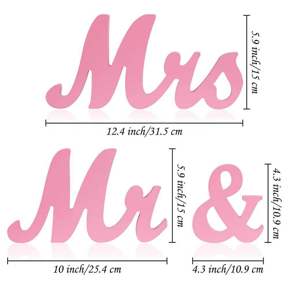 RONSHIN 1 Set Wooden Mr And Mrs Letter Ornament Wedding Props