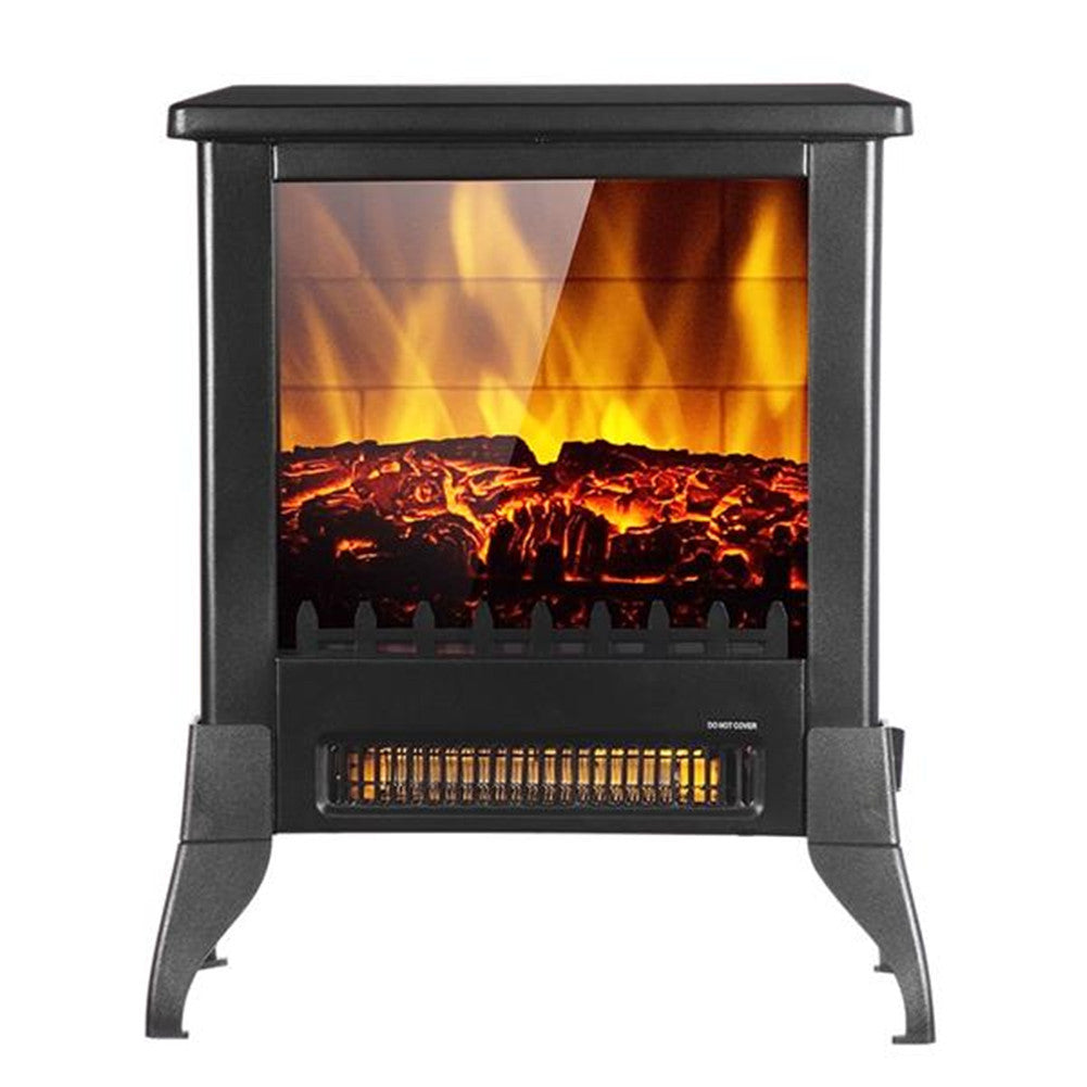 ZOKOP 14Inch Freestanding Electric Fireplace Heater Stove Black