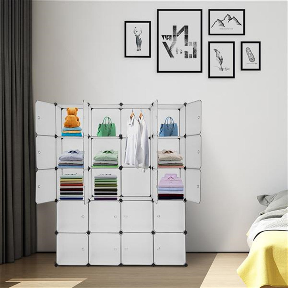 RONSHIN 20 Cubes Closet Space Saving Storage Organizer Cube Portable Wardrobe