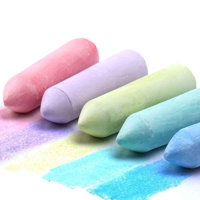 YIWA 20pcs Sidewalk Chalk 15 Colors Dust-free