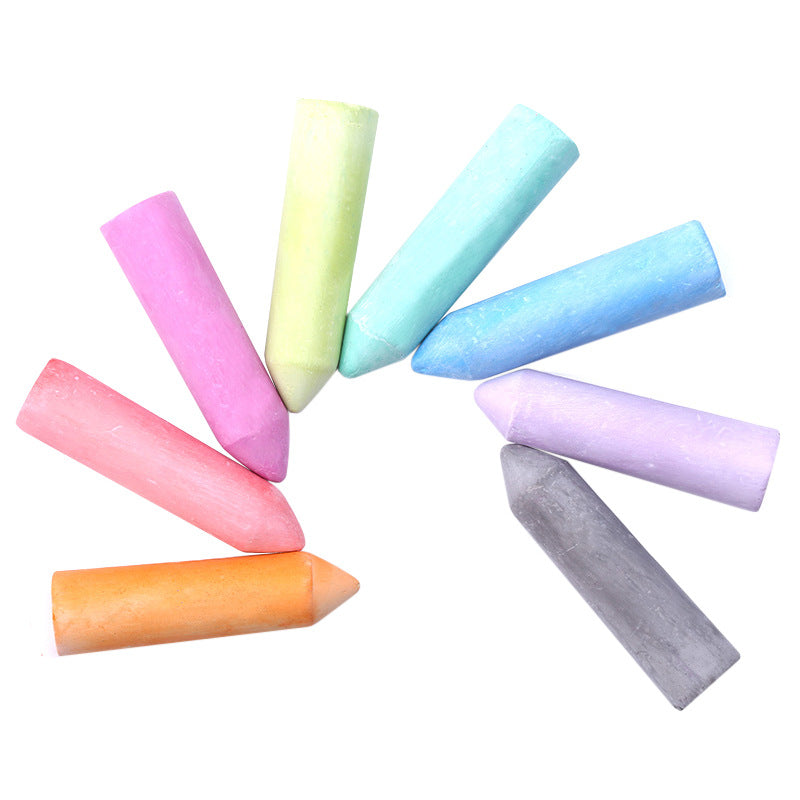 YIWA 20pcs Sidewalk Chalk 15 Colors Dust-free