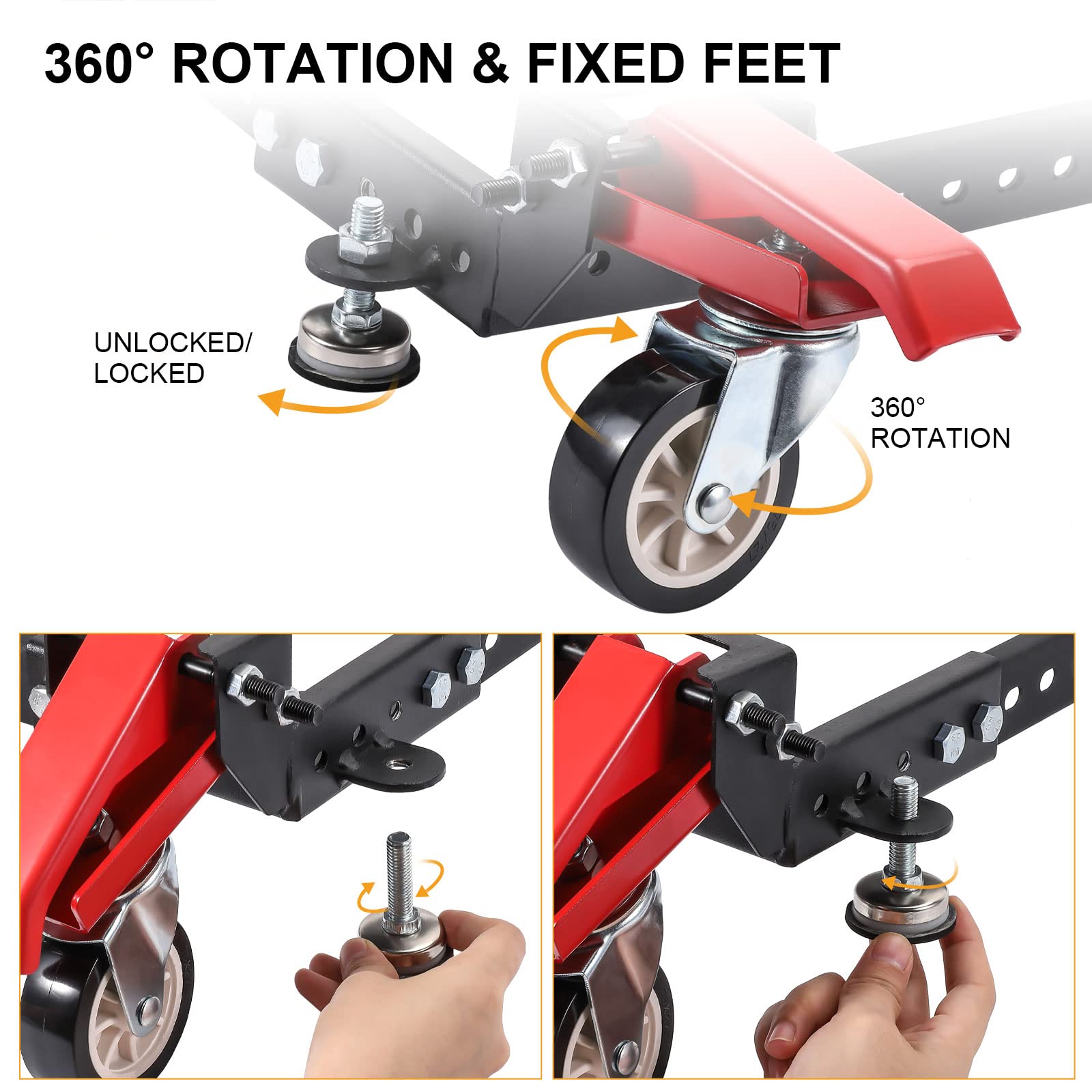 LITAKE Adjustable Mobile Tool Base Kit PM2500 710LBS Load-Bearing