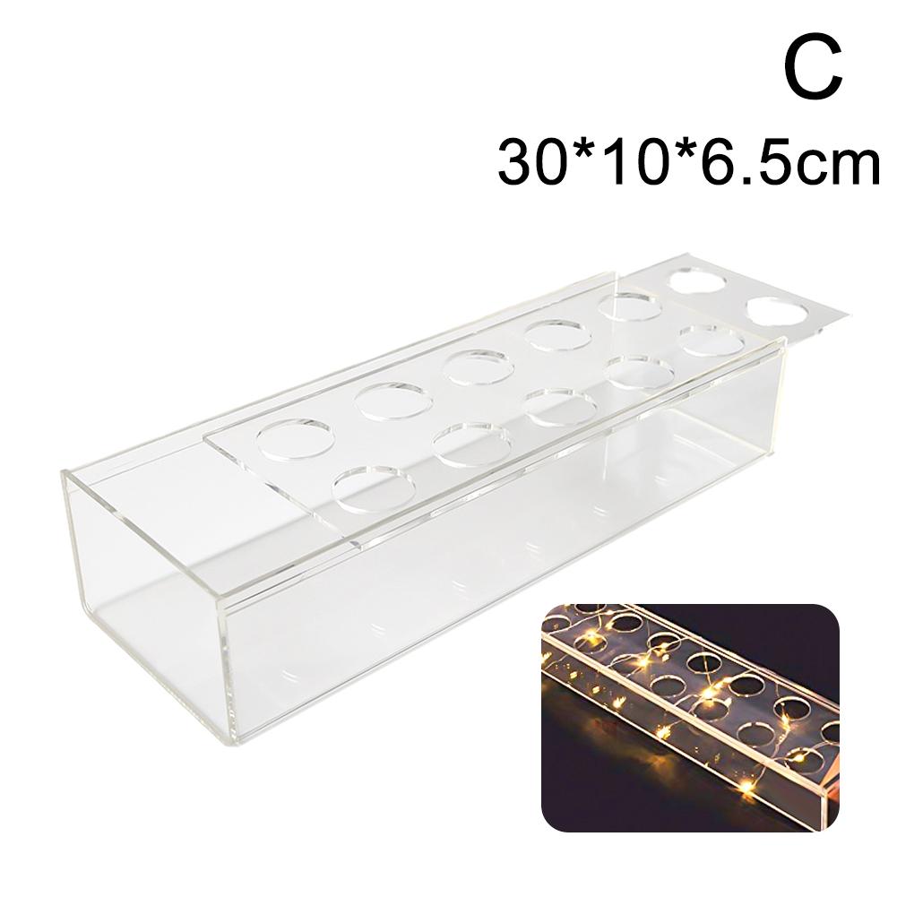 Clear Acrylic Rectangular Flower Vase