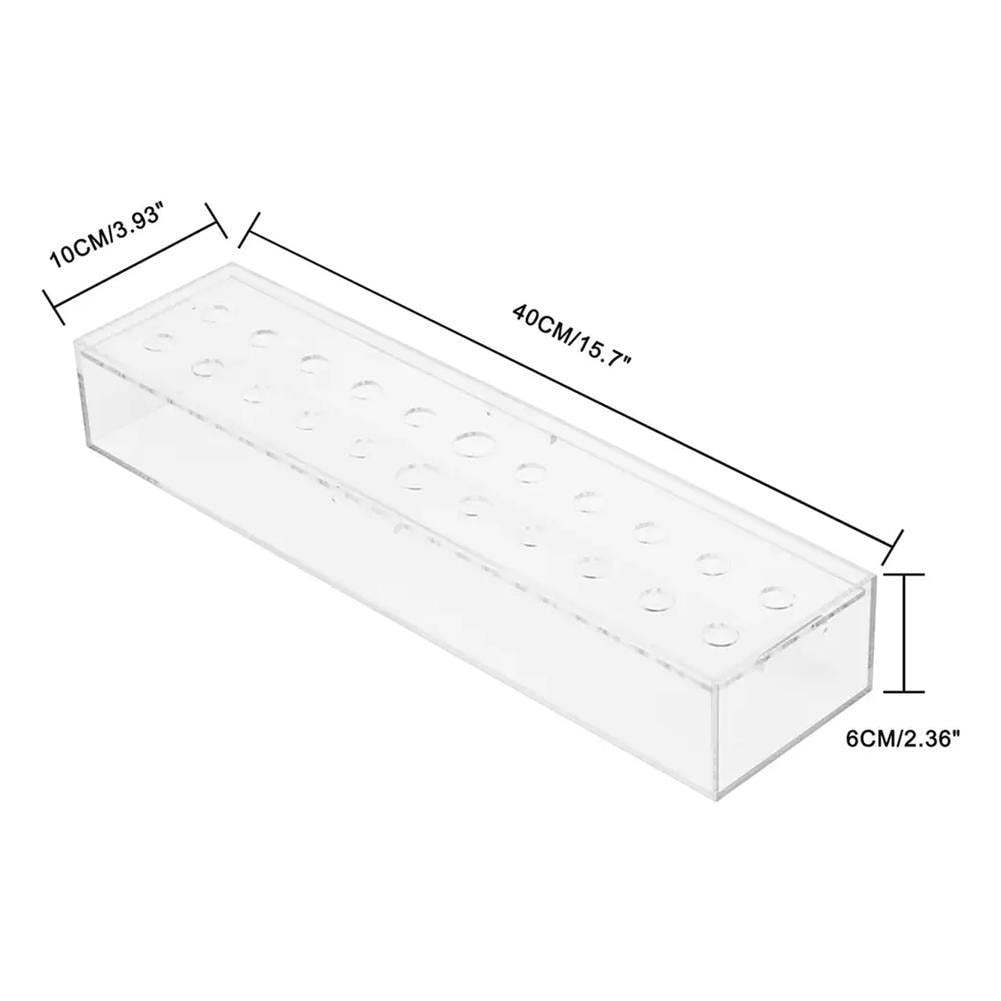 Clear Acrylic Rectangular Flower Vase