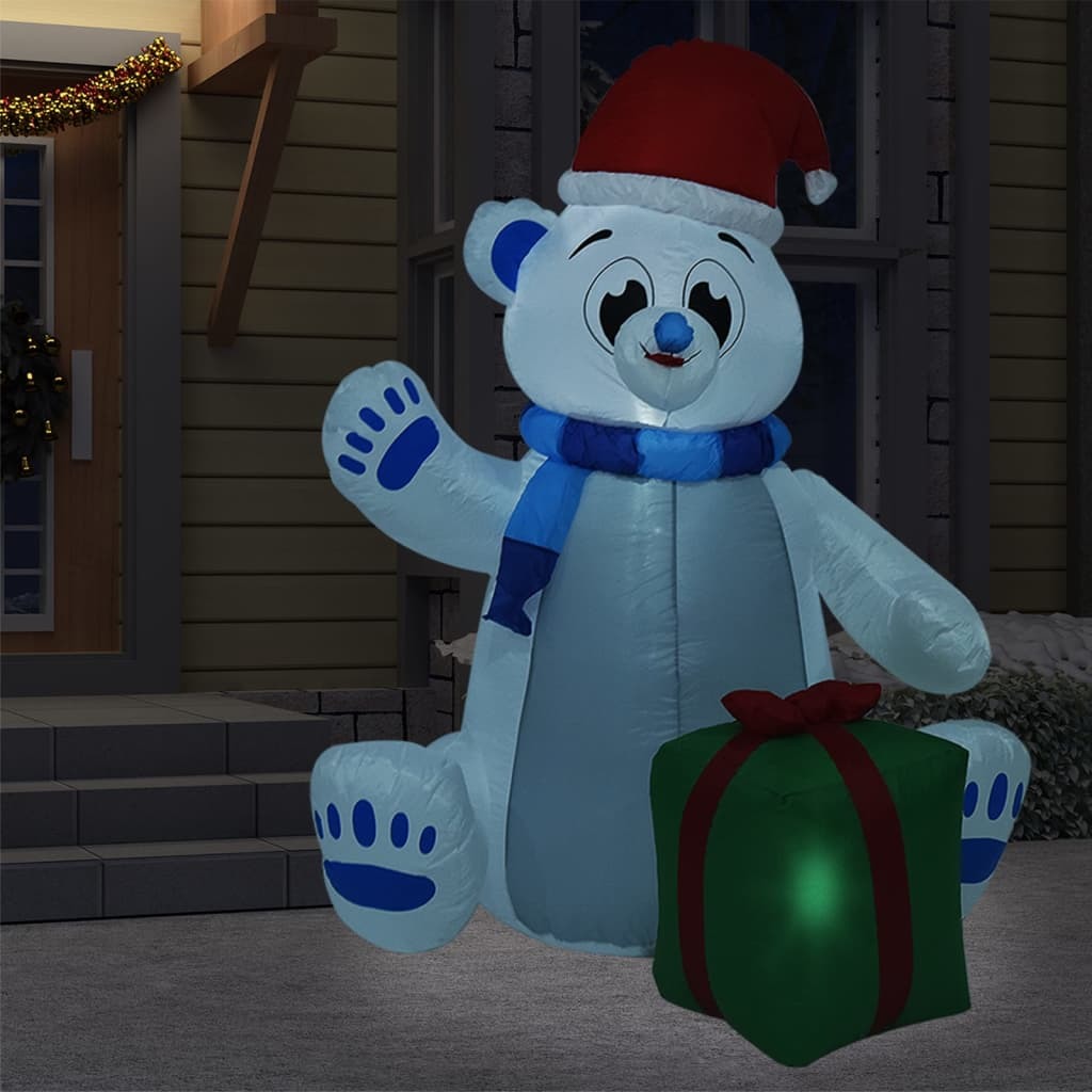 Christmas Inflatable Polar Bear LED Indoor and Outdoor 94.5