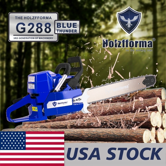 FARMERTEC 87cc Holzfforma? Blue Thunder G288 Gasoline Chain Saw Power Head Without Guide Bar and Chain Top Quality By Farmertec All parts are For Husqvarna 288 Chainsaw