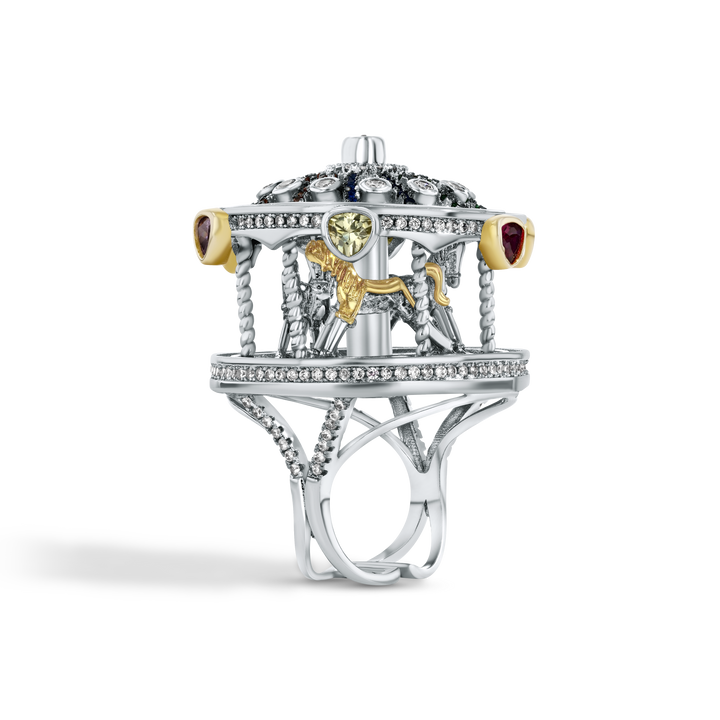 Designing a Unique Engagement Ring: The Enchanted Carousel Fantasy Ring
