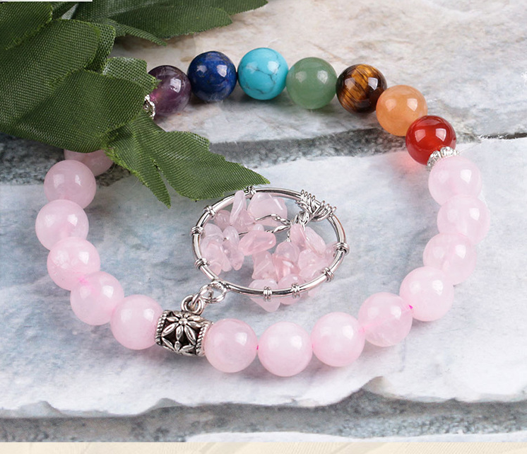 Elevate Your Style with Crystal Beaded Chakra Bracelet for Women