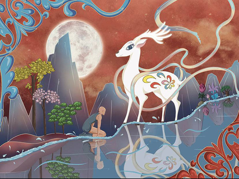The Story of "The Sutra of the Nine-Colored Deer"