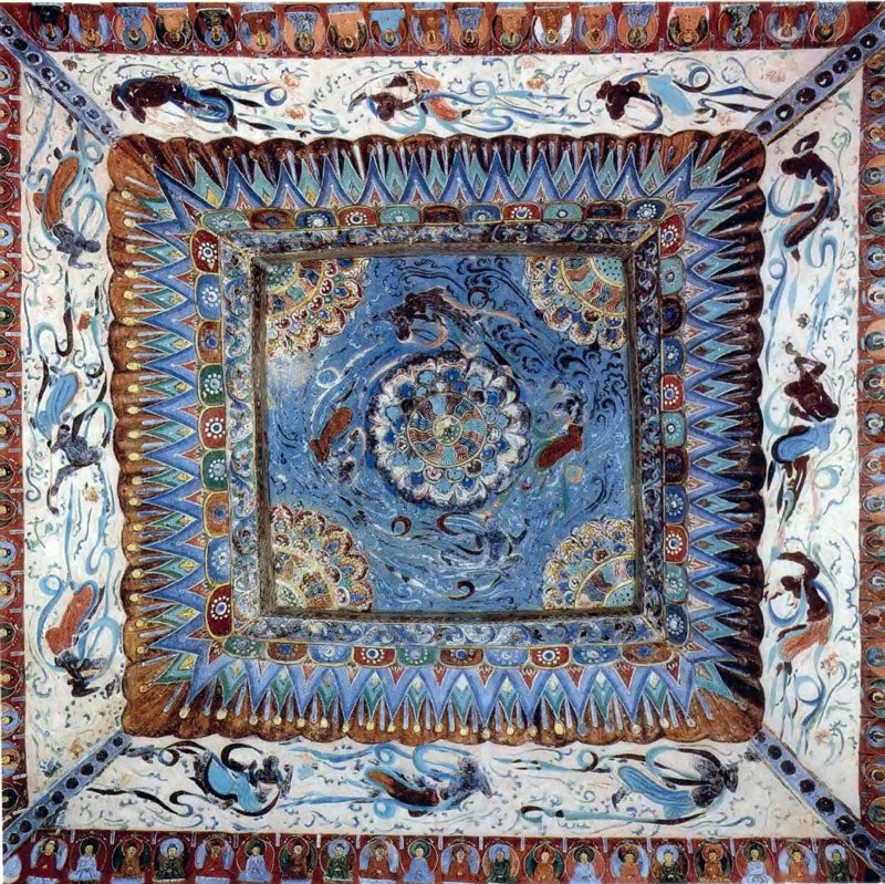 The Dunhuang Mogao Grottoes' Ceiling Patterns