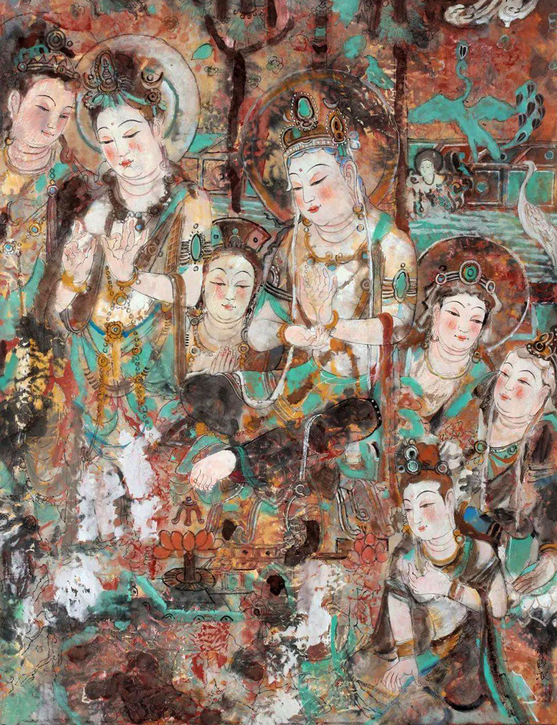 les histoires des peintures murales de Dunhuang