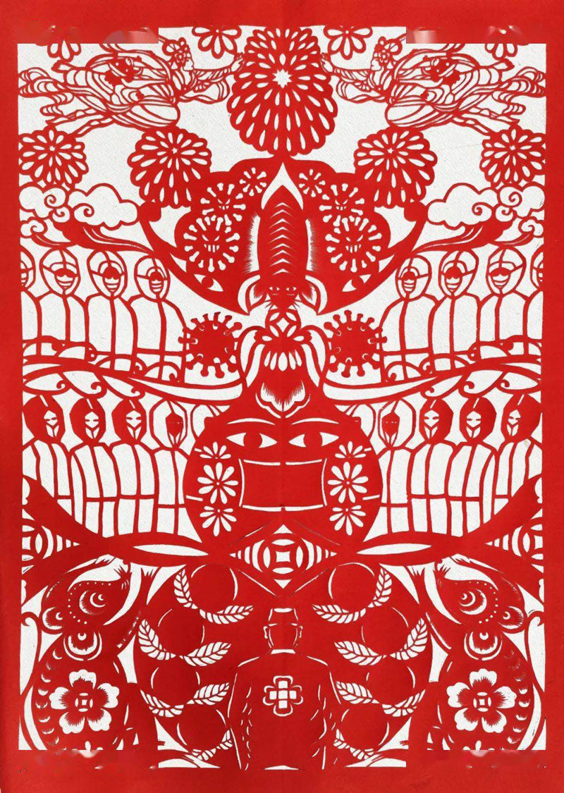 Salute to the Brave: Paper-cut Artworks Honoring the Frontline Heroes during the COVID-19 Pandemic