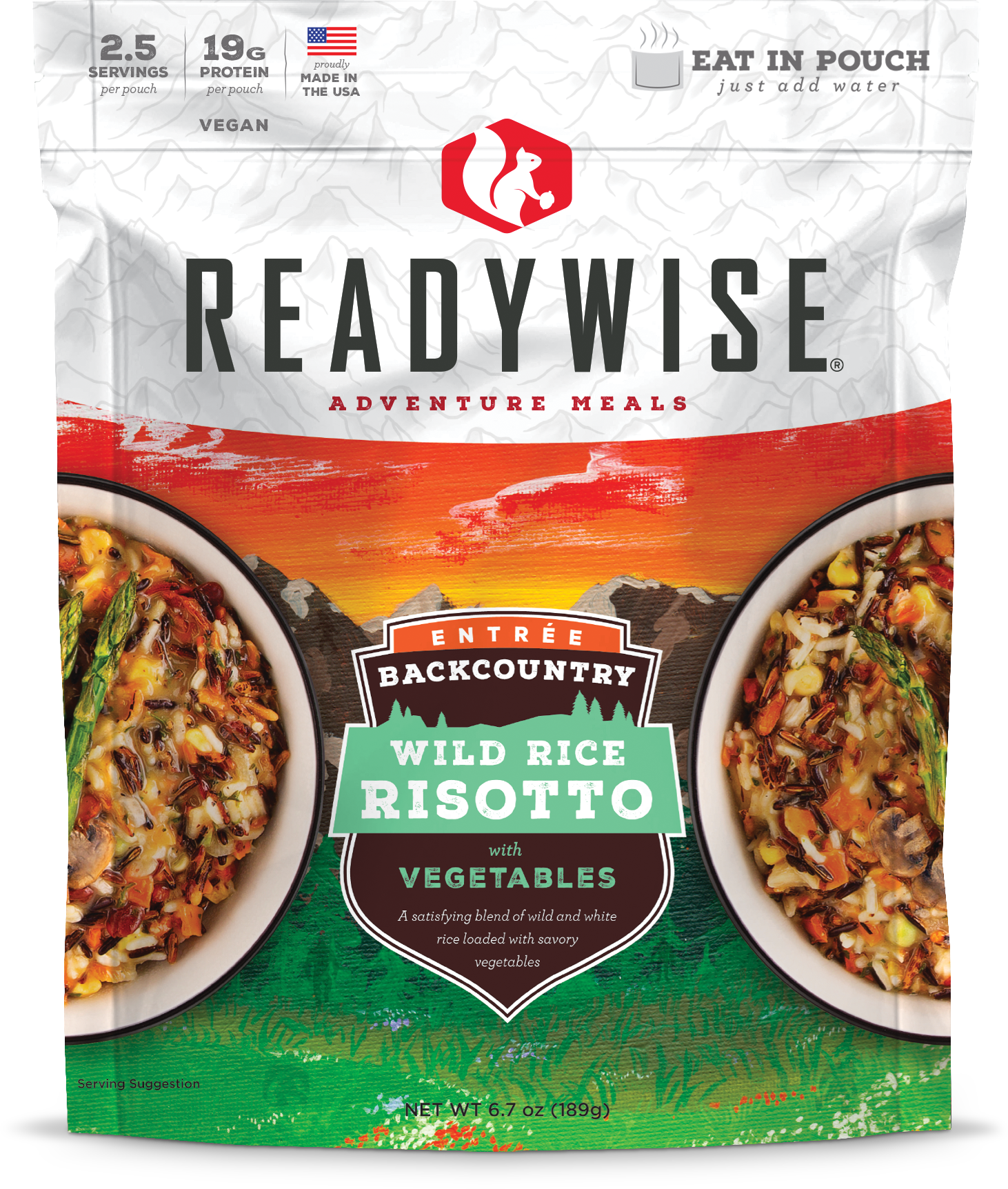 6 CT Case Backcountry Wild Rice Risotto with Vegetables