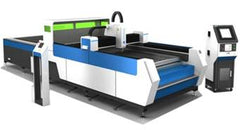 double table metal laser cutting machine without cover