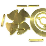 brass cutting samples of steel laser cutter