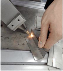 fillet weld of handheld fiber laser welding machine