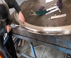 stainless steel welding samples of handheld fiber laser welding machine