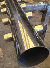 round pipe welding samples of handheld fiber laser welding machine