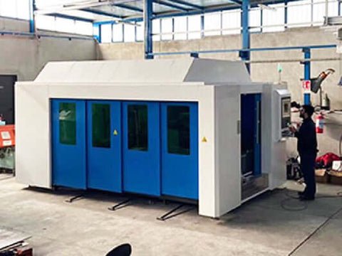 single table laser cutting machine with cover