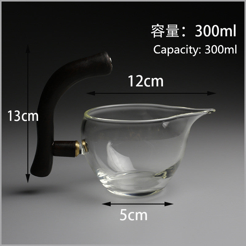 Heat-resistant glass tea set magnetic water diversion rotating cover bowl  semi-automatic tea maker lazy teapot Kungfu tea set