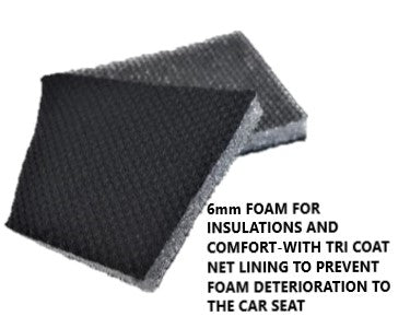 Universal El Toro PU Leather - Front Seat Covers 60/25 | Black/Blue