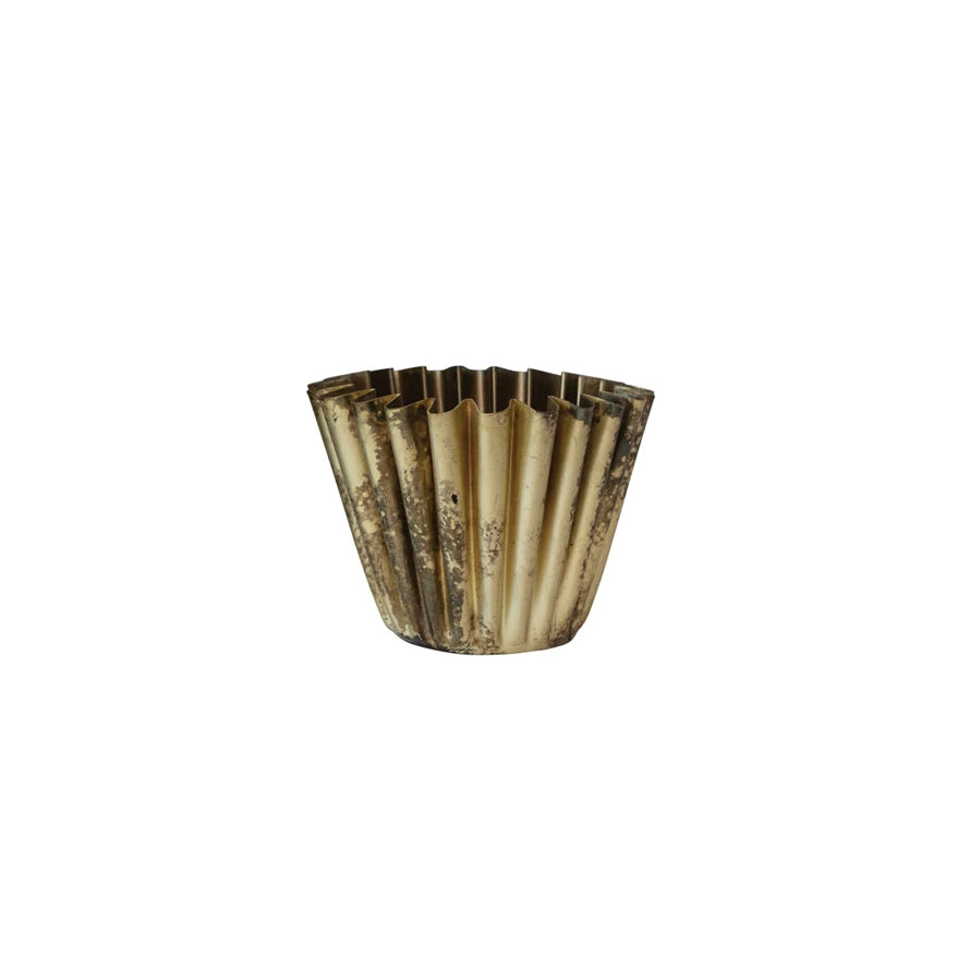 Olivia Brass Planter, 2 Sizes