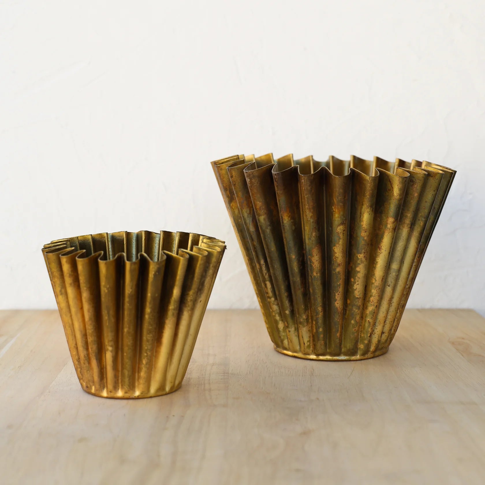 Olivia Brass Planter, 2 Sizes