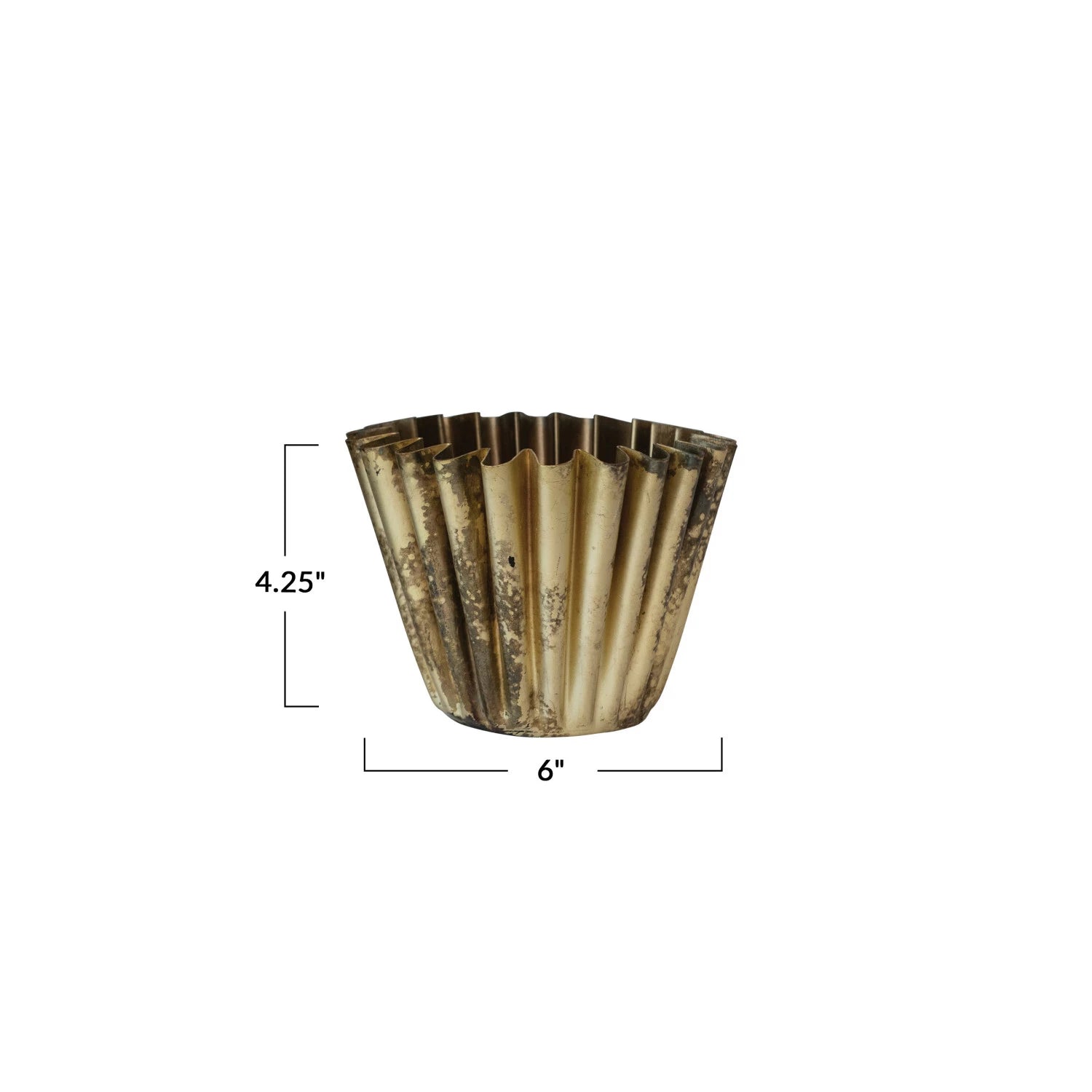 Olivia Brass Planter, 2 Sizes