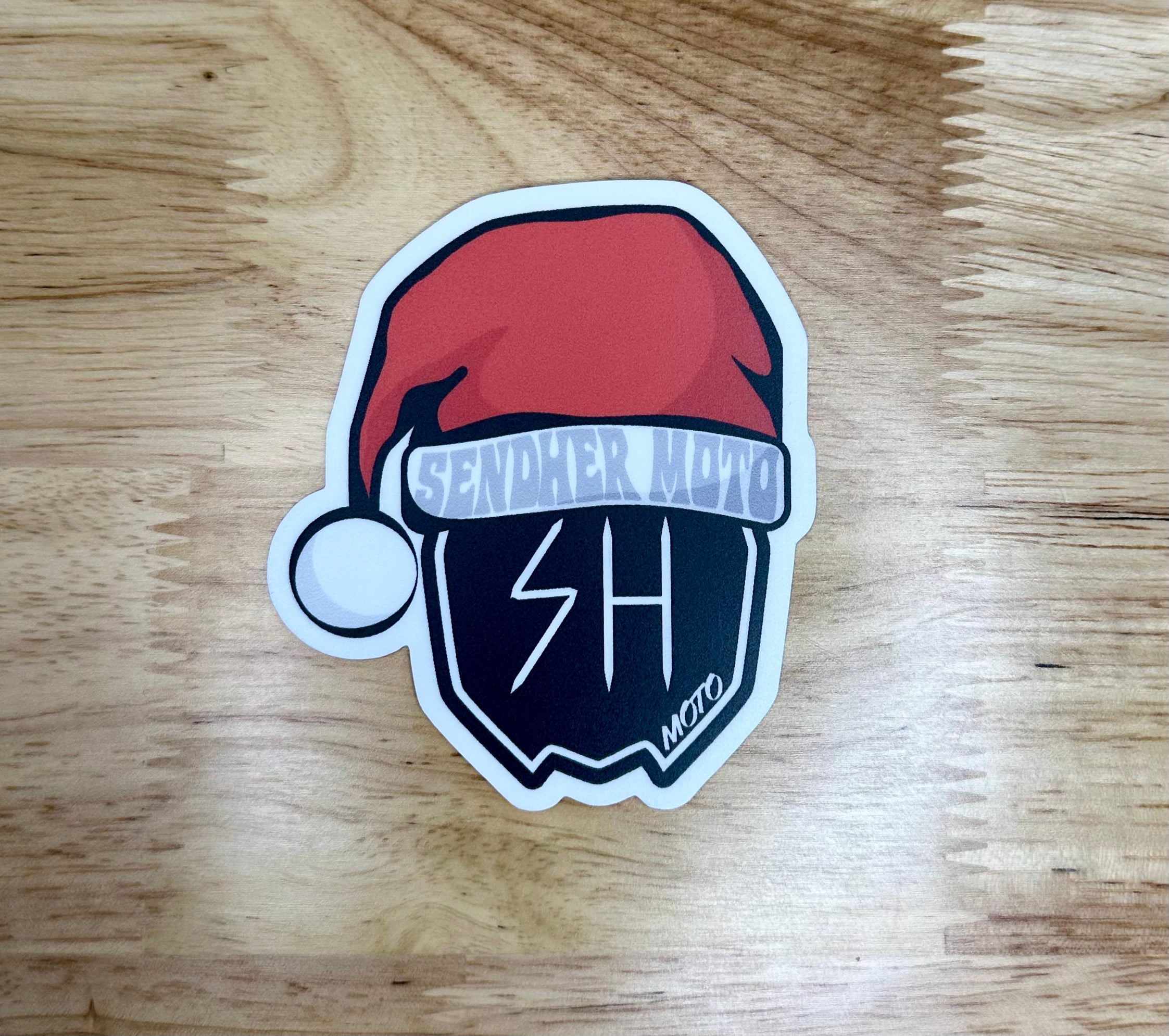 Sendher Moto Christmas Sticker