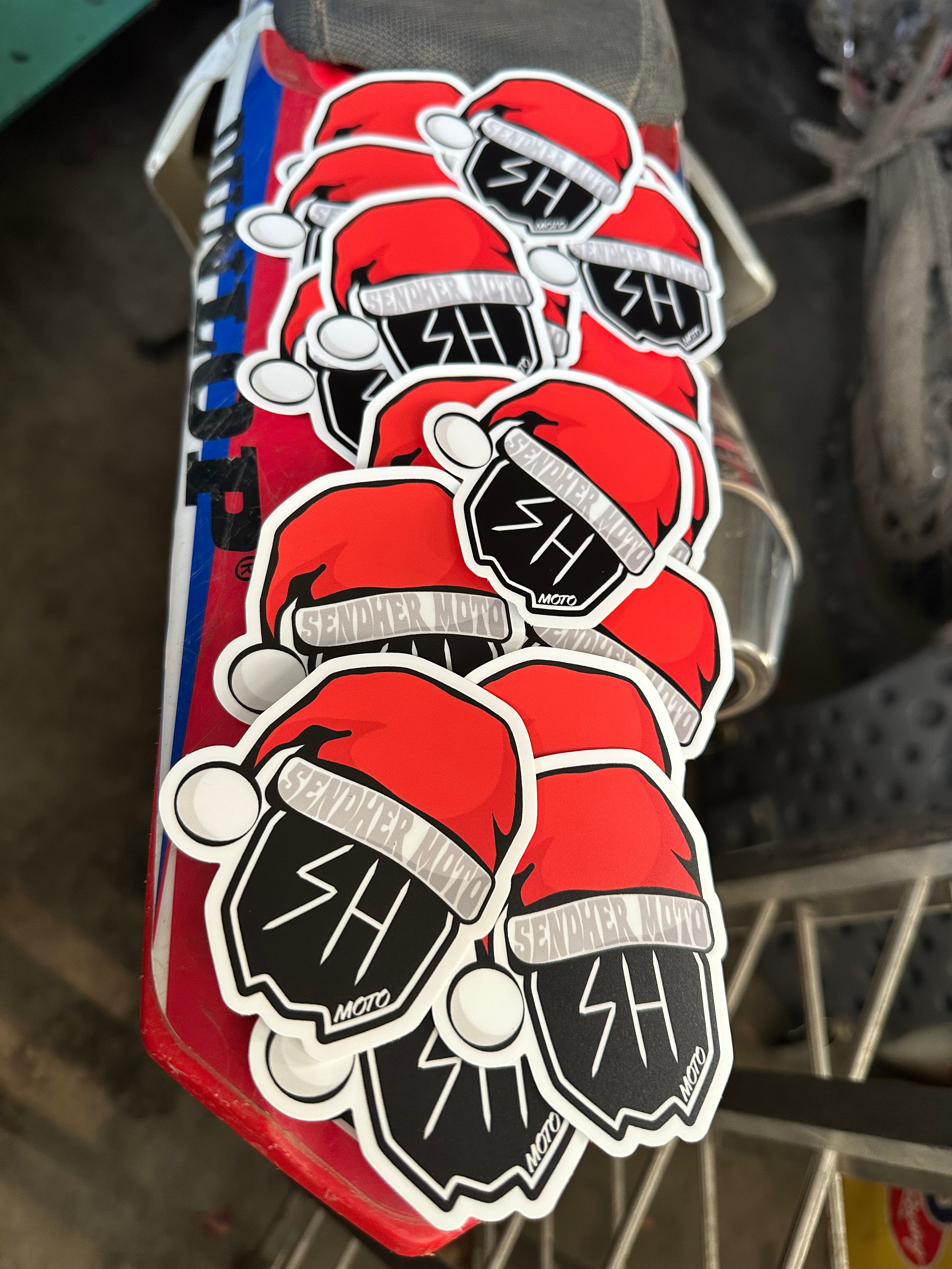 Sendher Moto Christmas Sticker