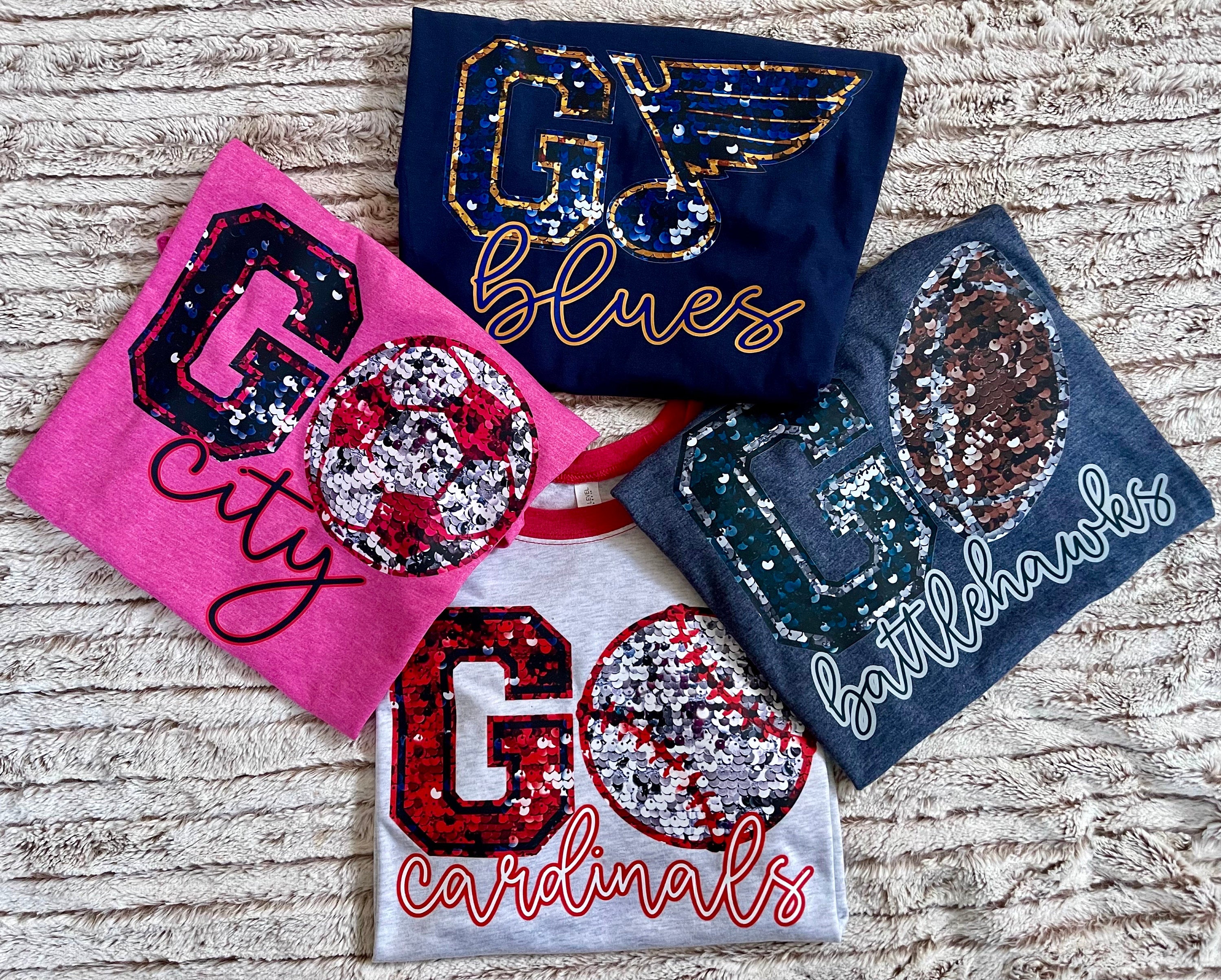 Go STL City Faux Sequin Zip Up Hoodie, St Louis City Soccer Jacket