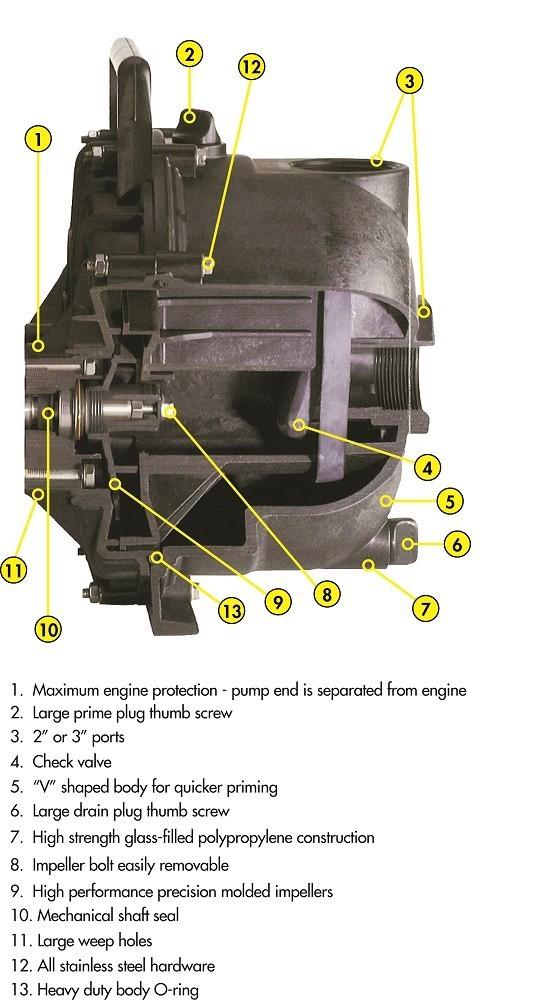 2 Inch Banjo Dewatering Pump Honda GX160 (205PH-5-160E.BAN)