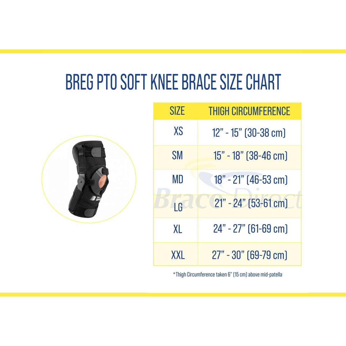 Breg PTO Soft Neoprene Knee Brace