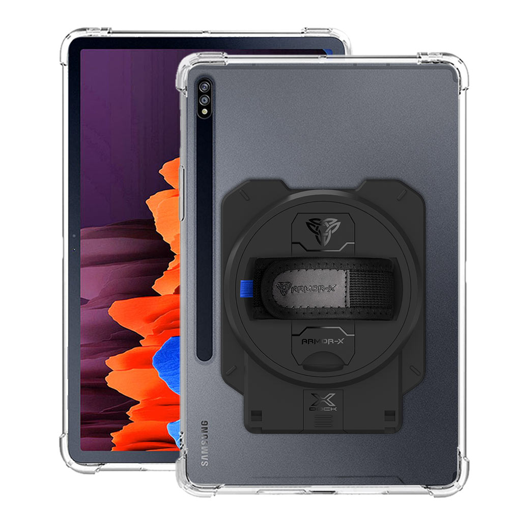 DAN-SS-X800 | Samsung Galaxy Tab S8+ S8 Plus SM-X800 / SM-X806 | Ultra Slim 4 Corner Anti-Impact Tablet Case With X-DOCK Modular Eco-System