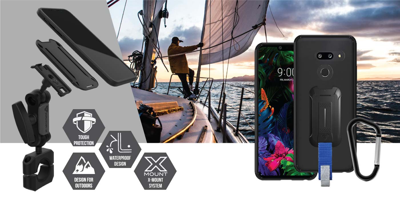 LG G8 ThinQ / G8+ smartphones waterproof case. LG G8 ThinQ / G8+ smartphones  shockproof cases. LG G8 ThinQ / G8+ smartphones  Military-Grade mountable case. LG G8 ThinQ / G8+ smartphones  rugged cover design with best drop proof protection.