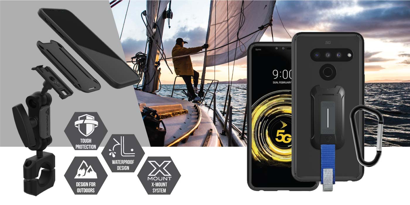 LG V50 smartphones waterproof case. LG V50 smartphones shockproof cases. LG V50 smartphones Military-Grade mountable case. LG V50 smartphones rugged cover design with best drop proof protection.
