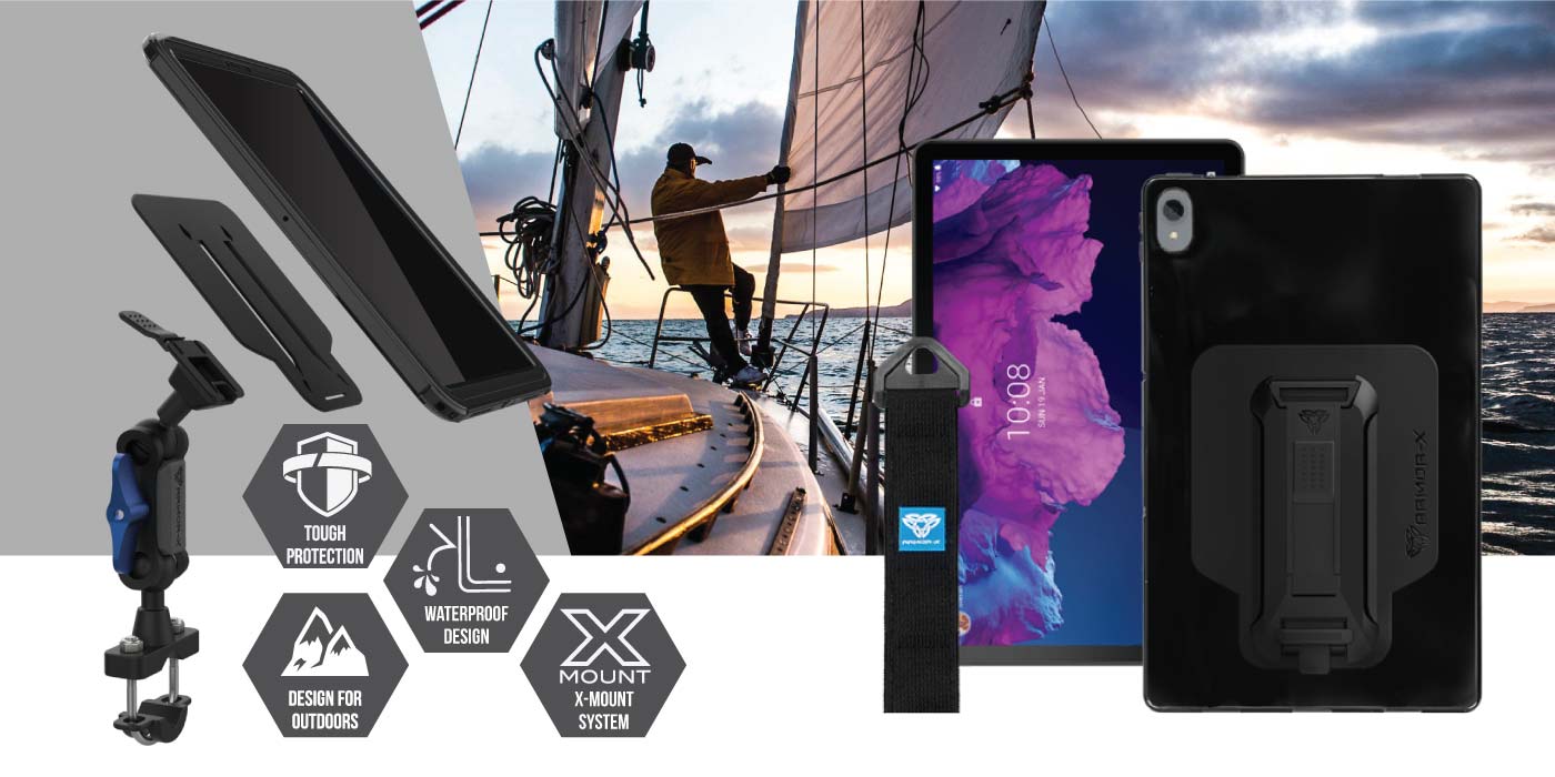 Lenovo Tab P11 TB-J606 waterproof case. Lenovo Tab P11 TB-J606 shockproof cases. Lenovo Tab P11 TB-J606 Military-Grade mountable case. Lenovo Tab P11 TB-J606 rugged cover design with best drop proof protection.