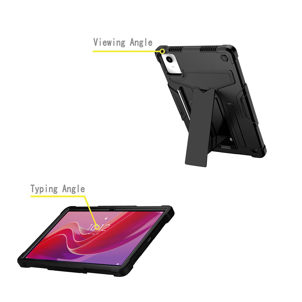 TRN-LN-M11 | Lenovo Tab M11 TB330 | 3 Layers Shockproof Rugged Case with Kick-Stand