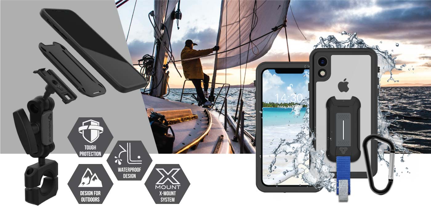 iPhone XR waterproof case. iPhone XR shockproof cases. iPhone XR Military-Grade mountable case. iPhone XR rugged cover design with best drop proof protection.
