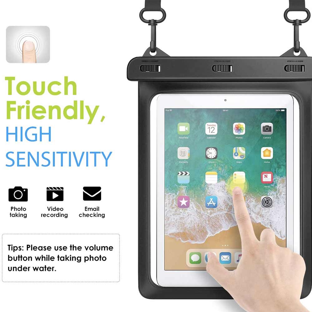 AG-W13_HR | IPX8 Waterproof Case for Honor Pad 9.7 to 12 Inches