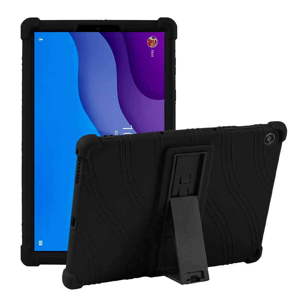 CEN-LN-M10HD2 | Lenovo Tab M10 HD (2nd Gen) TB-X306F | Kids Case / Soft silicone shockproof protective case with kick-stand