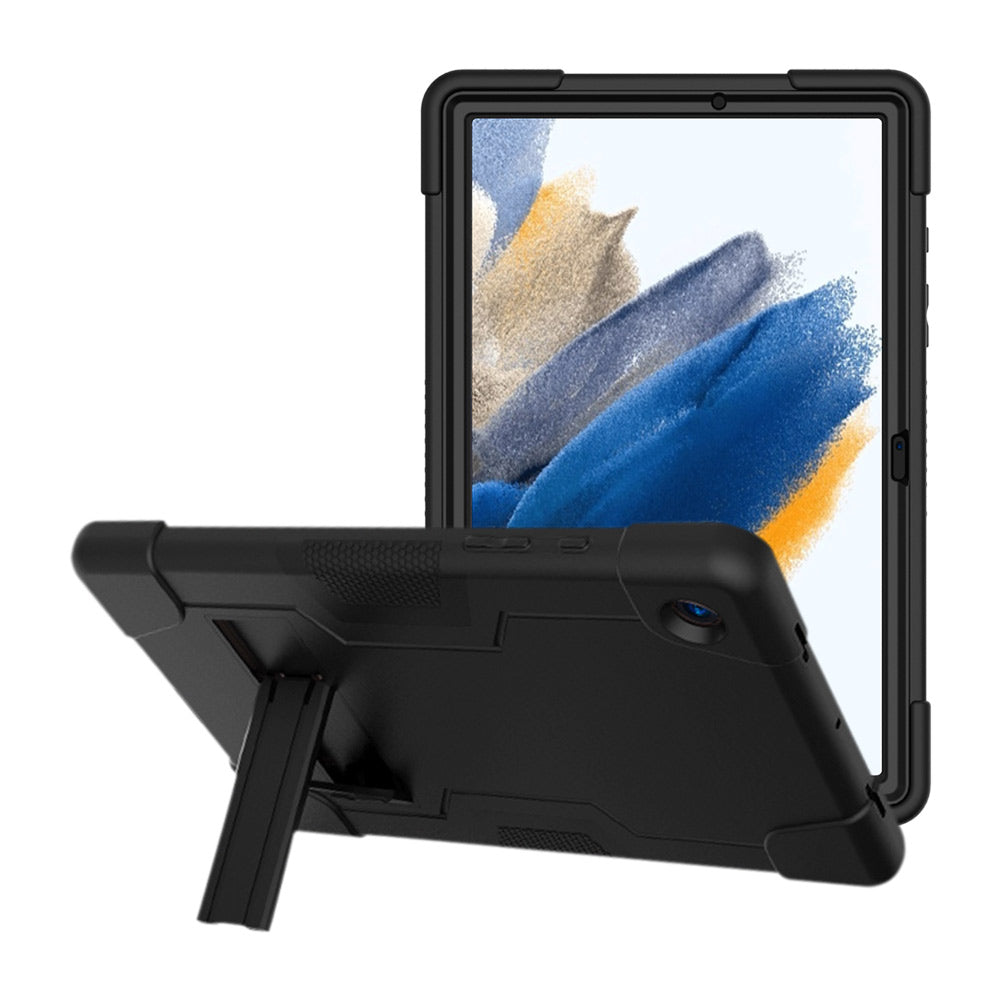 ERN-SS-X205 | Samsung Galaxy Tab A8 SM-X200 / X205 | 3 Layers Protective Rugged Case with Kick-stand