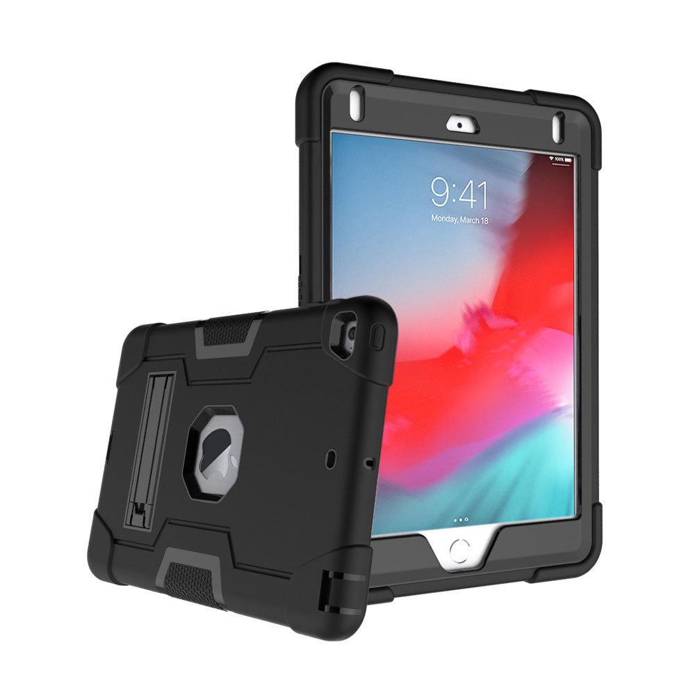ERN-iPad-M54 | iPad mini 5 / mini 4 | 3 Layers Protective Rugged Case with Kick-stand