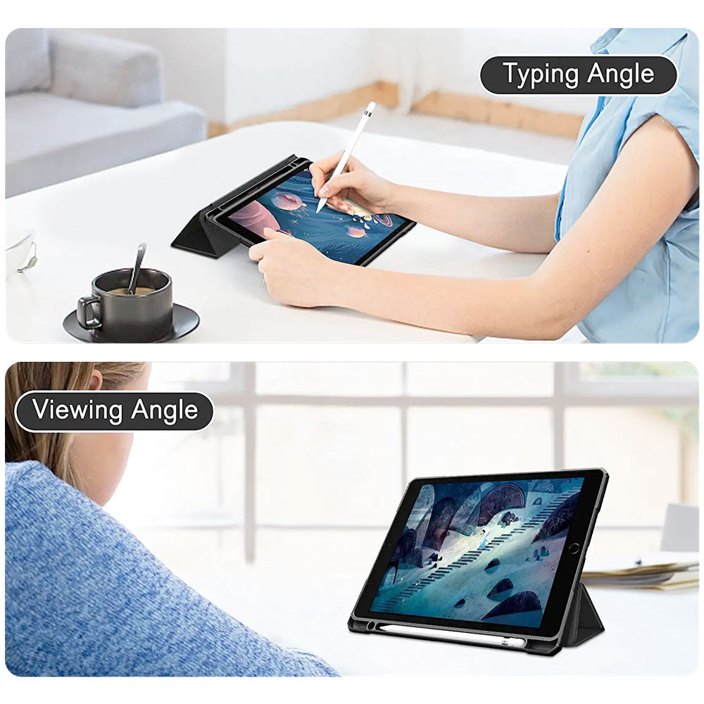 FC-iPad-N3 | iPad 10.2 (7th & 8th & 9th Gen.) 2019 / 2020 / 2021 | Smart Tri-Fold Stand Magnetic Cover