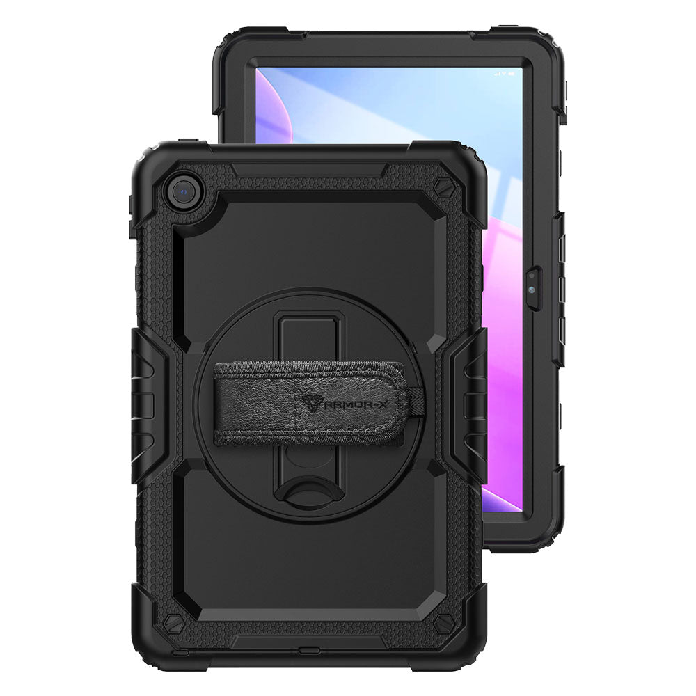 GEN-LN-M10P3 | Lenovo Tab M10 Plus ( Gen3 ) TB125 | Rainproof military grade rugged case with hand strap and kick-stand