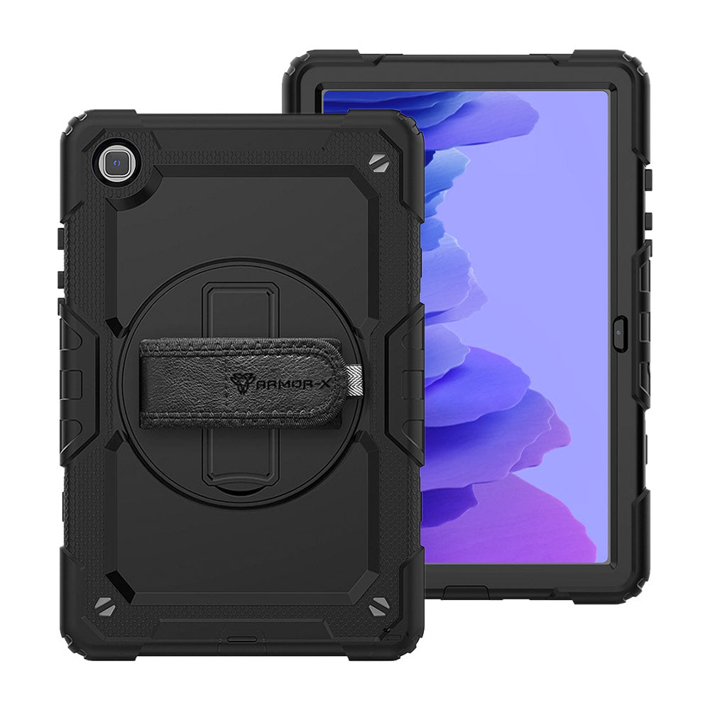 GEN-SS-T500 | Samsung Galaxy Tab A7 10.4 SM-T500 / T505 / T507 | Rainproof military grade rugged case with hand strap and kick-stand