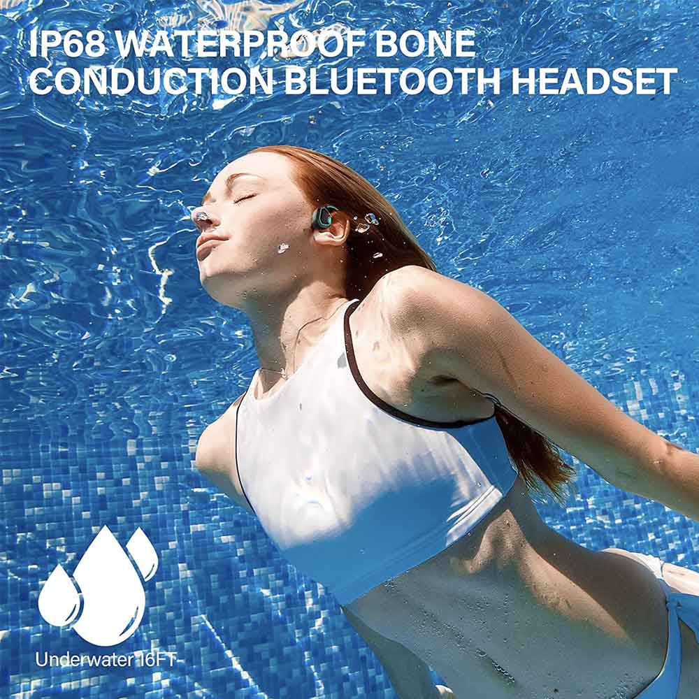 GO-X8 | IP68 Waterproof Wireless Bone Conduction Headphones